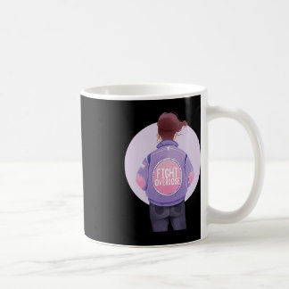 Caneca De Café mulher luta contra a sobredosagem Roxo