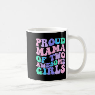 Caneca De Café Mulher mãe de 2 meninas duas filhas dia das mães