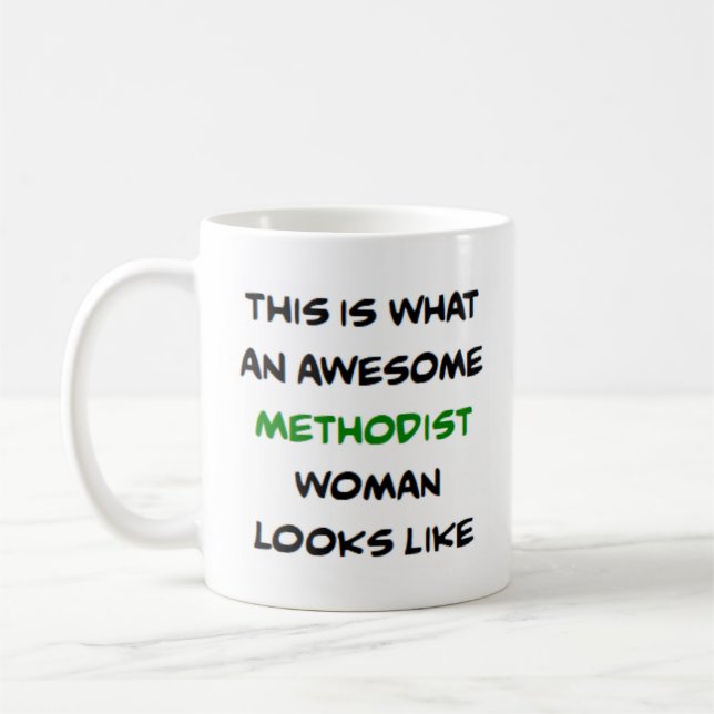 Caneca De Café mulher metodista, incrível (Esquerda)
