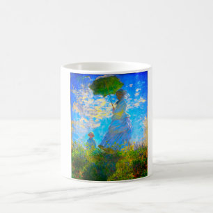 Caneca De Café Mulher Monet com Parasol