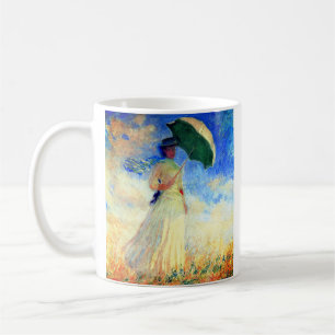 Caneca De Café Mulher Monet com Parasol à Direita
