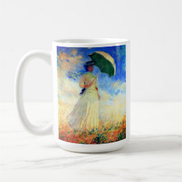 Caneca De Café Mulher Monet com Parasol à Direita