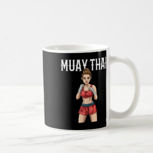 Caneca De Café Mulher Muay Thai - Boxe Tailandês e Kickboxing