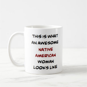 Caneca De Café mulher nativa americana, incrível