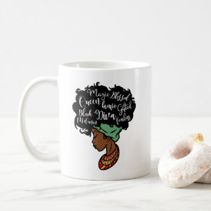 Caneca De Café Mulher Negra Diva Queen Mug
