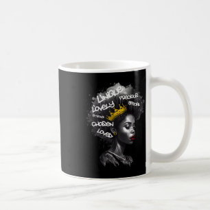 Caneca De Café Mulher Negra Fabulosa Com Palavras Empoderadoras E