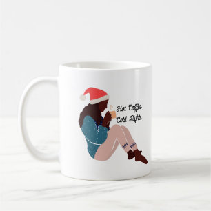 Caneca De Café Mulher Negra Ilustrada Coffee Mug