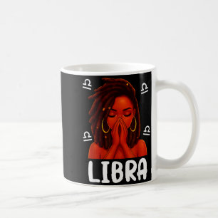 Caneca De Café Mulher Negra Libra Locd Rezar Cristã Zodíaco Nasci