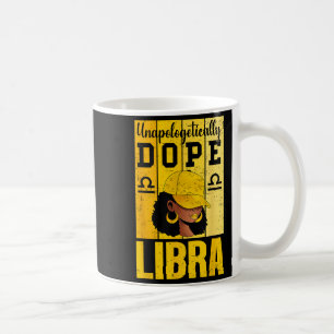 Caneca De Café Mulher Negra Libra Sem Desculpas Boné Zodiaco