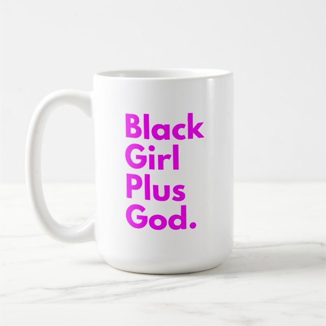 CANECA DE CAFÉ MULHER NEGRA MAIS DEUS (Esquerda)