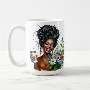 Caneca De Café Mulher negra melanina irmã mulheres afro-americana