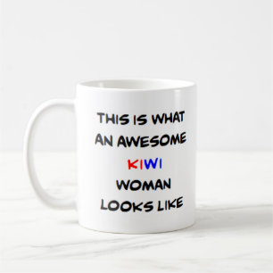 Caneca De Café mulher neozelandesa kiwi, incrível
