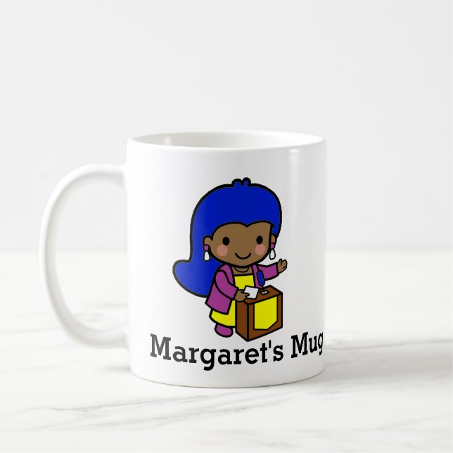 Caneca De Café Mulher personalizada Política / Auto-falante (Esquerda)