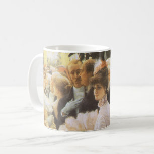 Caneca De Café Mulher política de James Tissot, Vitoriano Vintag