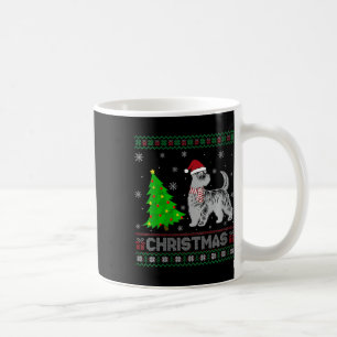 Caneca De Café Mulher Scottie Dog Xmas Tree Lighting Ugly Christm