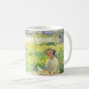 Caneca De Café Mulher sentada sob os Willows por Claude Monet