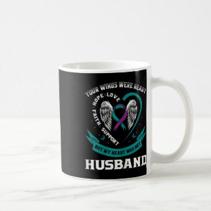Caneca De Café Mulher Teal Purple Esposa Suicídio Sensibilização