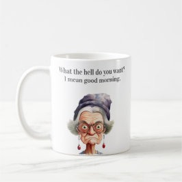 Caneca De Café Mulher Velha Malvada e Divertida