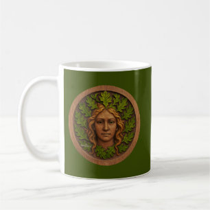 Caneca De Café Mulher Verde - Madeira