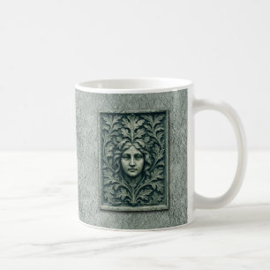Caneca De Café Mulher Verde - Pedra