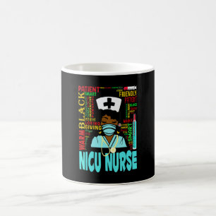 Caneca De Café Mulheres Afro-Americanas Enfermeira Negra Nicu His