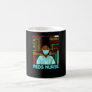 Caneca De Café Mulheres Afro-Americanas Enfermeira Pediátrica Neg