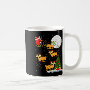 Caneca De Café Mulheres Alpaca Llama Papai Noel Trenó Voador Dive