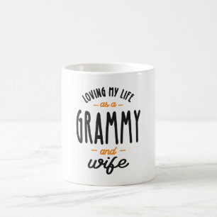 Caneca De Café Mulheres Amando Minha Vida Como Um Grammy E Mulher