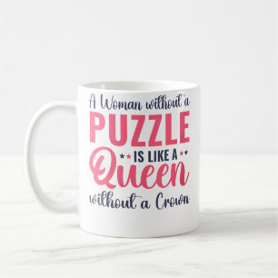 Caneca De Café Mulheres Amantes de Quebra-Cabeça Engraçado Uma Mu