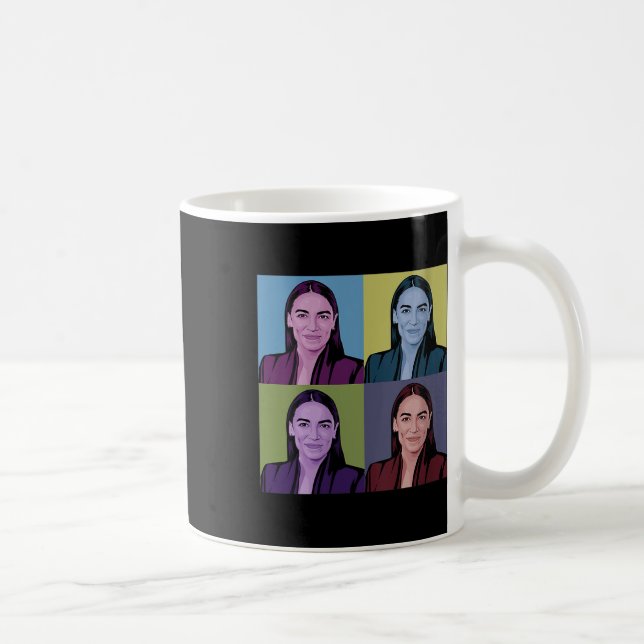 Caneca De Café Mulheres Aoc Alexandria Ocasio-cortez Primeira Mul (Direita)