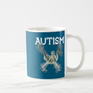 Caneca De Café Mulheres Autismo Esqueleto Meme
