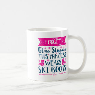 Caneca De Café Mulheres Bonitas de Esqui Slogan de Garotas 