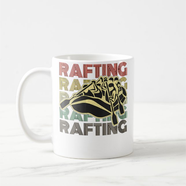 Caneca De Café Mulheres Caiaque Retro Ama Barco de Rafting Bom Re (Esquerda)