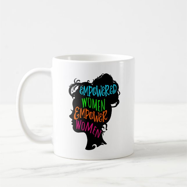 Caneca De Café Mulheres capacitadas empoderam mulheres (Esquerda)
