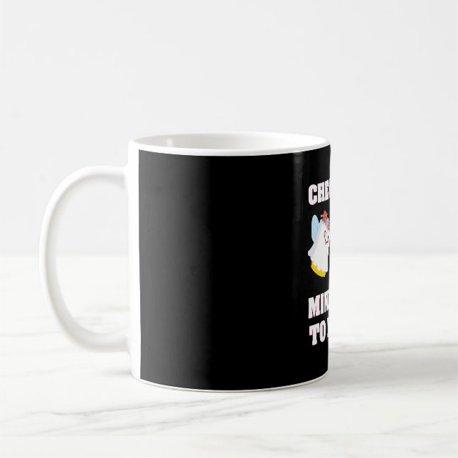 Caneca De Café Mulheres com câncer de mama Mãe Engraçada Verifica (Esquerda)