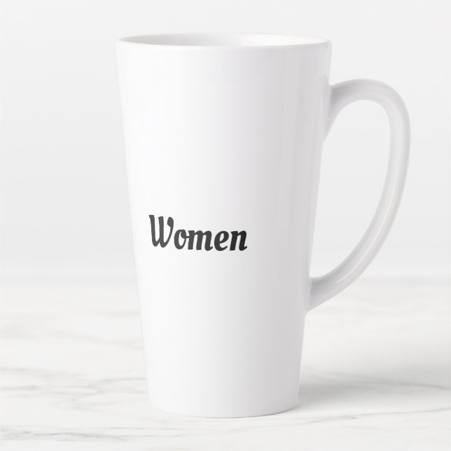 Caneca de Café Mulheres Cor Preta Textos Canecas o (Direita)