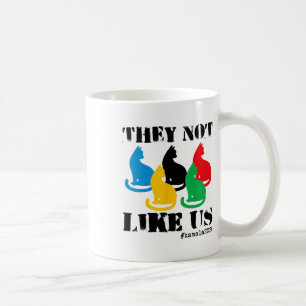 Caneca De Café Mulheres De Gato Para Kamala 2024 Não Gostam De Nó