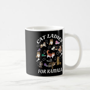 Caneca De Café Mulheres De Gato Sem Filhos Para Kamala Harris 202