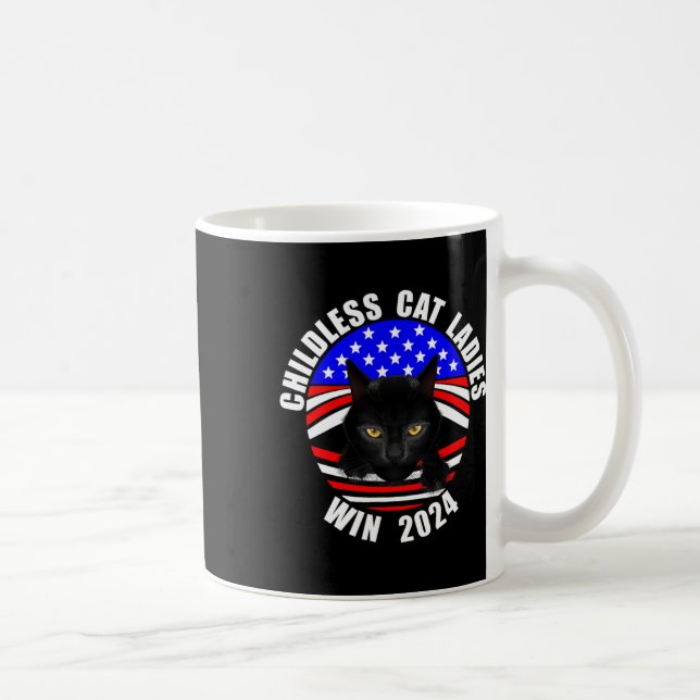 Caneca De Café Mulheres de Gato Sem Fios Vencem 2024 (Direita)