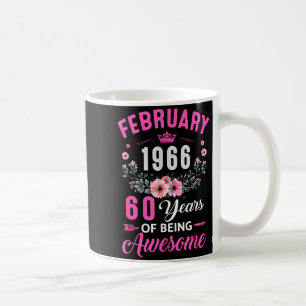 Caneca De Café Mulheres Desde 1966 60 Anos Fevereiro