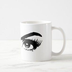 Caneca De Café Mulheres Desenham sobrancelhas