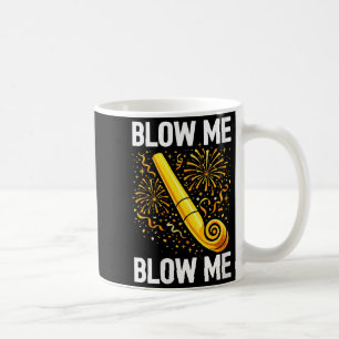 Caneca De Café Mulheres Divertido Sopre Me Beije Me Feliz Ano Nov