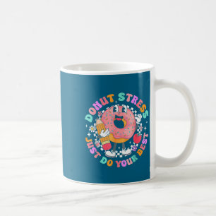 Caneca De Café Mulheres Donut Retro Estresse Apenas Arte Gráfica