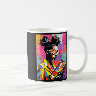 Caneca De Café Mulheres educadas da história negra geométrica len