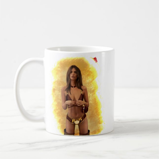 Caneca De Café Mulheres Emily Ratajkowski Em Ferrero Rocher Unde (Esquerda)