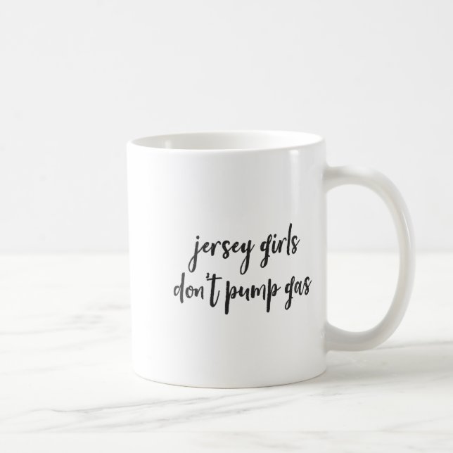Caneca De Café Mulheres Engraçadas de Nova Jersey, Garotas de Jer (Direita)
