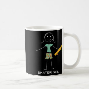 Caneca De Café Mulheres Engraçadas de Skate Patinadora Menina Ska