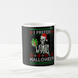 Caneca De Café Mulheres engraçadas eu prefiro esqueleto de Hallow