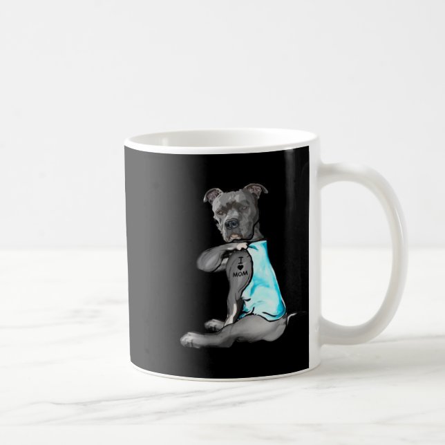 Caneca De Café Mulheres Engraçadas Oferecem Cachorro Pitbull Eu A (Direita)