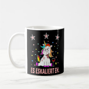 Caneca De Café Mulheres Es Escaliert Eh Sauf Unicorn Wine Dizendo
